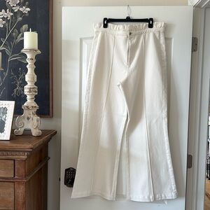 Emily McCarthy cream ruffle top pants